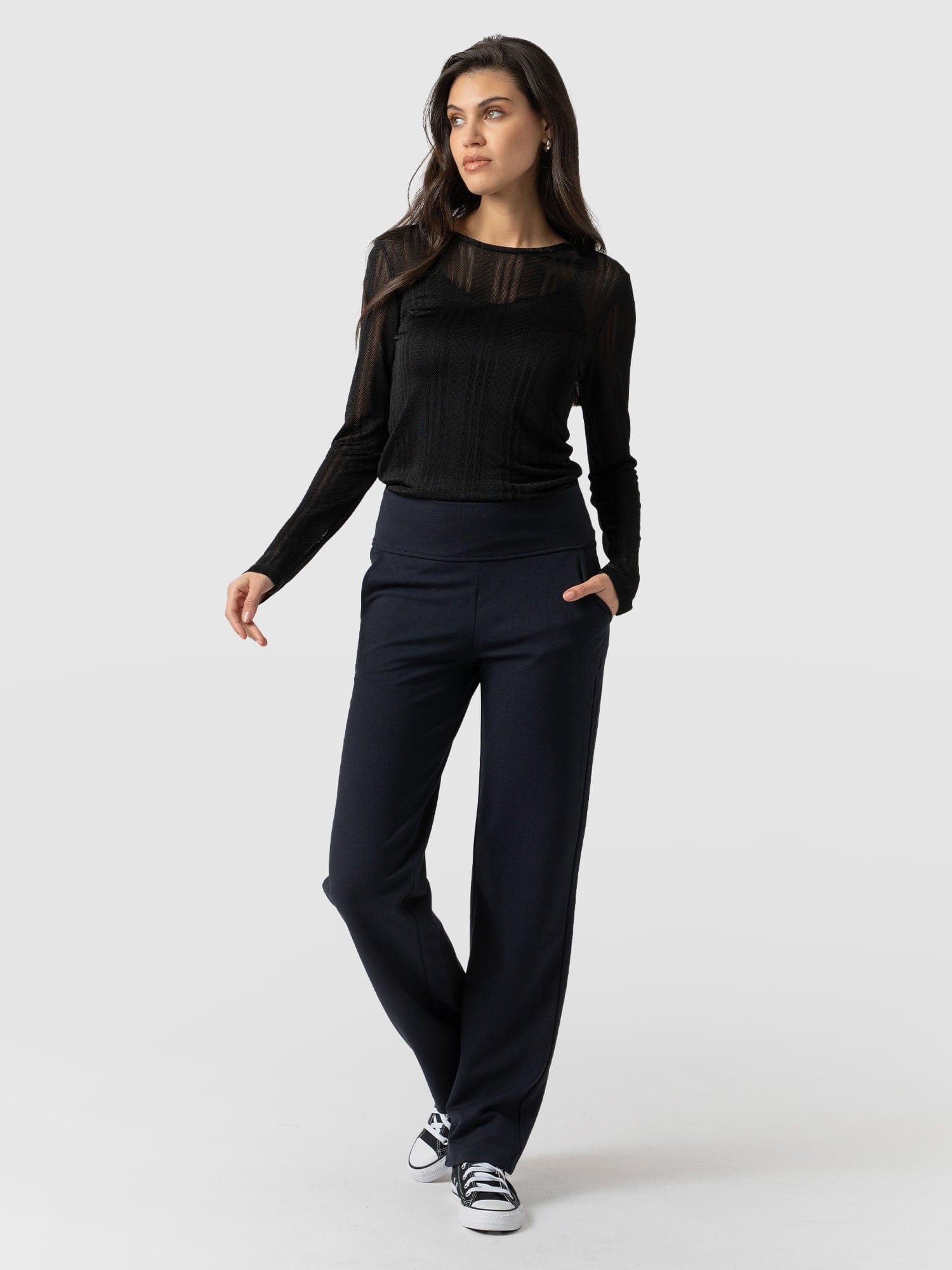 Runway Pant Navy - Women's Pants | Saint + Sofia® USA